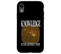 KNOWLEDGE IS THE CLEVEREST TRICK smart Fox reading bookworm Case for iPhone XR