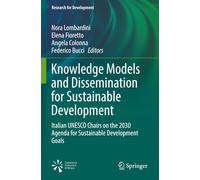 Knowledge Models and Dissemination for Sustainable Development: Italian UNESCO Chairs on the 2030 Agenda for Sustainable Development Goals (Research for Development)