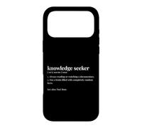 Knowledge Seeker Dictionary Trait Funny Bookworm Case for iPhone 17 Pro Max