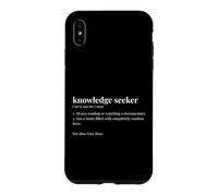 Knowledge Seeker Dictionary Trait Funny Bookworm Case for iPhone XS Max
