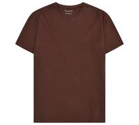 KnowledgeCotton Apparel - Agnar Basic T-Shirt - T-shirt size S, brown
