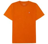 KnowledgeCotton Apparel - Badge T-Shirt - T-shirt size XL, orange