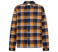 KnowledgeCotton Apparel - Big Checked Heavy Flannel - Shirt size M, brown
