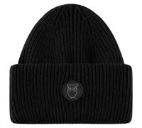 KnowledgeCotton Apparel - Big Rib Beanie - Beanie size One Size, black