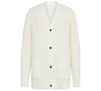 KnowledgeCotton Apparel - Cotton Diamond Cardigan Knit - Wool jacket size XL, white