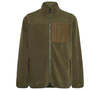 KnowledgeCotton Apparel - Everyday Adv. Nordic Light Zip FL - Fleece jacket size 3XL, olive/brown