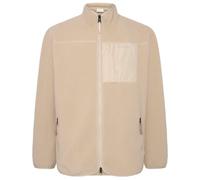 KnowledgeCotton Apparel - Everyday Adv. Nordic Light Zip FL - Fleece jacket size S, sand