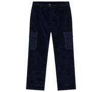KnowledgeCotton Apparel - Fig 8 Wales Corduroy Elastic Waist - Casual trousers size XL, black/blue