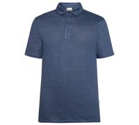 KnowledgeCotton Apparel - Linen Polo - Polo shirt size XXL, blue