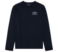 KnowledgeCotton Apparel - Long Sleeved Camping Back Print - Longsleeve size L, blue