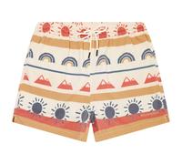 KnowledgeCotton Apparel - Mid-Thigh Icon AOP Seersucker Swimshorts - Swim brief size M, white