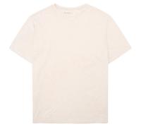 KnowledgeCotton Apparel - Narrow Striped Slub Tee - T-shirt size S, white