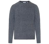 KnowledgeCotton Apparel - O-Neck Wool Knit - Wool jumper size XL, blue/grey