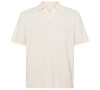 KnowledgeCotton Apparel - Organic Cotton Knitted Polo - Polo shirt size S, white