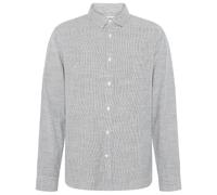 KnowledgeCotton Apparel - Organic Cotton Striped Shirt - Shirt size L, grey