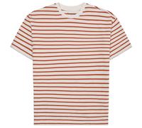 KnowledgeCotton Apparel - Organic Cotton Striped T-Shirt - T-shirt size XXL, pink