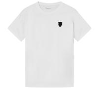 KnowledgeCotton Apparel - Regenerative Organic Cotton Chest Embroidery - T-shirt size M, white