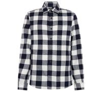 KnowledgeCotton Apparel - Regular Fit Checkered Flannel - Shirt size L, grey