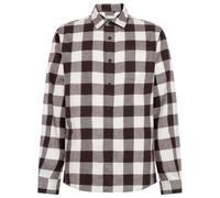 KnowledgeCotton Apparel - Regular Fit Checkered Flannel - Shirt size L, grey