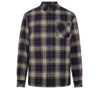 KnowledgeCotton Apparel - Regular Fit Checkered Shirt - Shirt size XL, grey