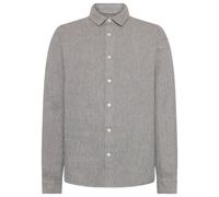 KnowledgeCotton Apparel - Regular Fit Dobby Look Shirt - Shirt size XXL, grey
