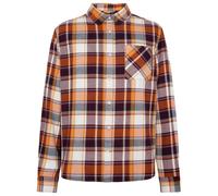KnowledgeCotton Apparel - Regular Light Flannel Checkered - Shirt size M, brown