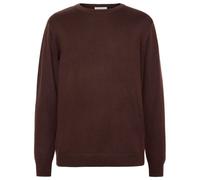 KnowledgeCotton Apparel - Regular Merino Knit Crew Neck - Wool jumper size XXL, brown