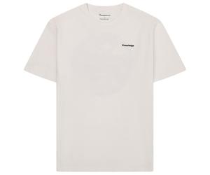 KnowledgeCotton Apparel - Regular S/S Heavy Single Jersey Scenery Back Print - T-shirt size L, white