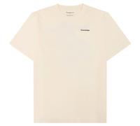 KnowledgeCotton Apparel - S/S Heavy Single MTN Back Print - T-shirt size S, white/sand