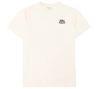 Knowledge Cotton Apparel - Organic cotton T-shirt - Regenerative Organic Cotton Chest Embroidery T-Shirt Egret for Men - Size L - White White L