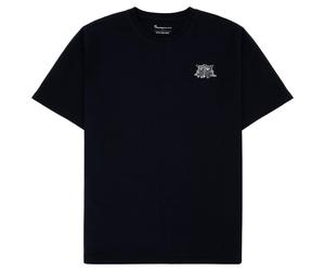 KnowledgeCotton Apparel - S/S Heavy Single Owl Emb. At Chest - T-shirt size XXL, black