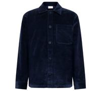 KnowledgeCotton Apparel - Stretched 8-Wales Corduroy - Shirt size M, blue