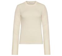 KnowledgeCotton Apparel - Women's 2x2 Fine Merino Rib L/S - Wool jumper size L, sand