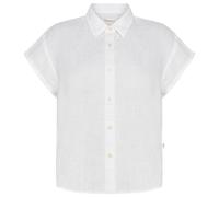 KnowledgeCotton Apparel - Women's Aster Fold Up S/S - Blouse size L, white