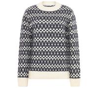 KnowledgeCotton Apparel - Women's Fair Isle Crew Neck - Wool jumper size XS, grey