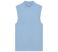 KnowledgeCotton Apparel - Women's High Neck Rib Top - Top size L, blue