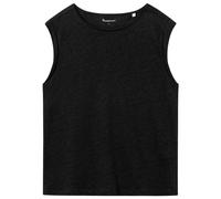 KnowledgeCotton Apparel - Women's Loose Fold Up Linen - Top size L, black