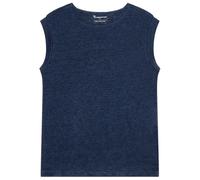 KnowledgeCotton Apparel - Women's Loose Fold Up Linen - Top size XL, blue