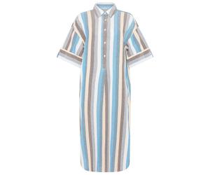 KnowledgeCotton Apparel - Women's Organic Cotton Shirt Dress - Dress size S, grey