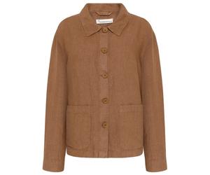 KnowledgeCotton Apparel - Women's Regular Linen Overshirt - Casual jacket size XL, brown