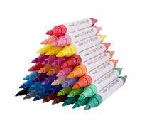 Knowlife Acrylic Pens for Painting,72 Colors Acrylic Paint Markers | 36x Supplies Professional Drawing Art for Canvas Calligraphy Ceramic Wood Textile Metal Stone Rock Paper Kids Adults