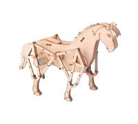 Knowlife Animal Building Blocks for Kids - Educational Building Blocks - Educational Table Ornament for Children, Wooden Horse Shape Bricks Assembly Toys