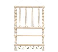 Knowlife Baby Bow Organizer - Hangable Baby Bow Holder,Hangable Storage Rack Beech Wood Headband Decorative for Claw Clip Kids Room Wall Decoration Closet Nursery Pantry