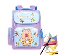 Knowlife Capybara Backpack | Cute Capybara Kids Bookbag | Waterproof Large Capacity Partition School Bags for Camping Travel Boys Shopping Girls Preschool Elementary School Kindergarten