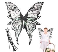 Knowlife Fairy Wings Kids | Halloween Dressing Wings,Colorful Cosplay Accessories for Girls Birthday Theme Party Halloween, Stage Performance Outfit