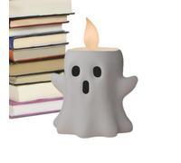 Knowlife Halloween Ghost Decor | Ghost Candlestick Statue | Resin Craft Ornament Halloween Figurine for Living Room Bedroom Entryway Dining Table Studies Workplace Bathroom Holiday Birthday