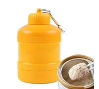 Knowlife Powder Container | with Carabiner Powder Case,Canister Shaker Portable Bin Storage Leak Proof Bottle for Bodybuilding Camping Workout Gym