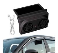 Knowlife Solar Fan for Car - Energy Saving Car Exhaust Ventilation Fan | Rechargeable Portable Ventilator with Cooling Function for RV Truck Outdoor Travel