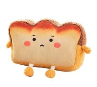 Knowlife Toast Bread Pillow,Cute Plush Toast Sofa Pillow with Hand Pocket - Funny Bread Plush Stuffed for Kids Birthday Thanksgiving Christmas Decoration