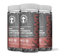 Known 2500mg Lions Mane Mushroom Gummies - 3 Month Supply - Blackcurrant | Chewable Vegan Nootropic Gummy - Brain, Focus & Memory Support - For Men & Women